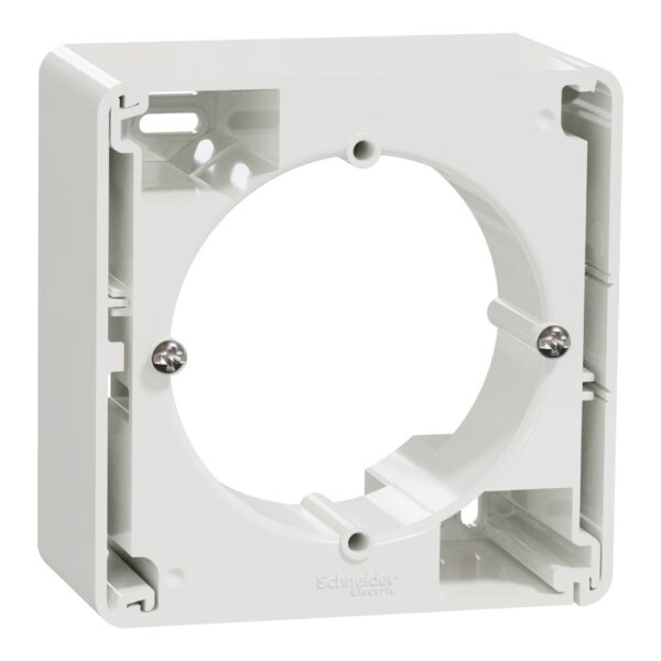 Cadru montaj aparent Schneider Sedna SDD311801, 1 modul, mijloc, alb, 84 x 83 x 43 mm