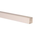Canal cablu 40 x 40 mm, 2 m, alb, PVC ignifugat, pret pe metru