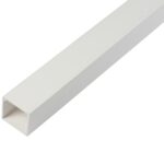 Canal pentru cablu Dietzel, 40 x 40 mm, 2 m, alb, PVC ignifugat
