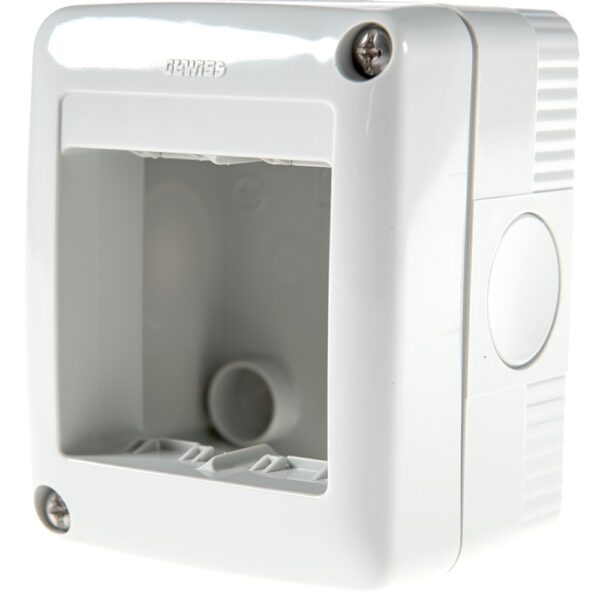 Carcasa montaj aparent Gewiss GW27002, 2 module, IP40, 99 x 82 x 45 mm