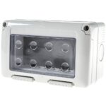 Carcasa montaj aparent Gewiss GW27044, 3 module, IP55, 132 x 82 x 65 mm