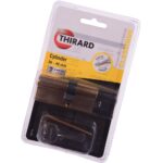 Cilindru de siguranta cu 5 pini, Thirard SA Series, alama, 30 x 40 mm, 3 chei