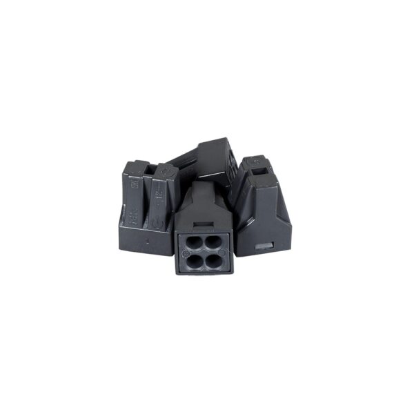 Clema de montaj cu pasta IEK, 2.5 mmp, negru, 2 conexiuni, 4 bucati