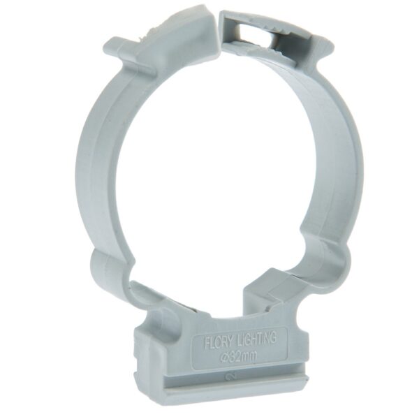 Clema omega pentru fixare Flory Lighting, PP, D 32 mm, alb