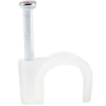 Cleme fixare cablu Comtec MF0013-01360, 12 mm, alb, 100 bucati/set