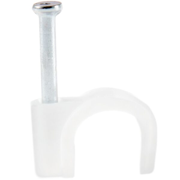 Cleme fixare cablu Comtec MF0013-01360, 12 mm, alb, 100 bucati/set
