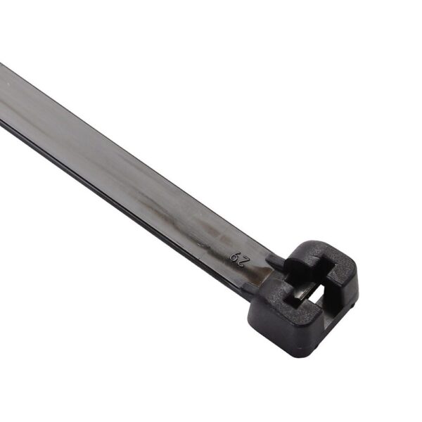 Coliere din plastic, poliamida 6.6, negru, 140 x 3.5 mm, 100 bucati