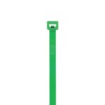 Coliere din plastic, poliamida 6.6, verde, 200 x 45 mm, 100 bucati