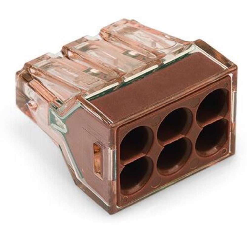 Conector imbinare Push Wire Wagoo 773-606, 30 A, conductori unifilari, 6 x 4 mmp, 50 bucati/set Conector imbinare Push Wire Wagoo 773-606, 30 A, conductori unifilari, 6 x 4 mmp, 50 bucati/set