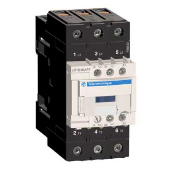 Contactor TeSys D, Schneider LC1D50AP5, 3P 50A, aux 1NO+1NC - 230V