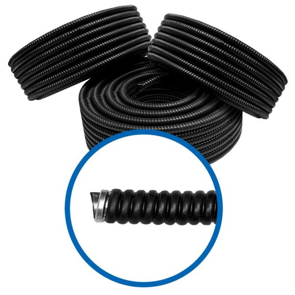 Copex metalic spiralat cu izolatie PVC, D 20 mm, 320N, rola 50 m, pret pe metru