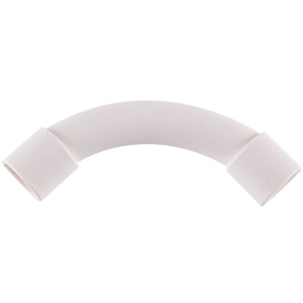 Cot teava PVC, D 13 mm, alb