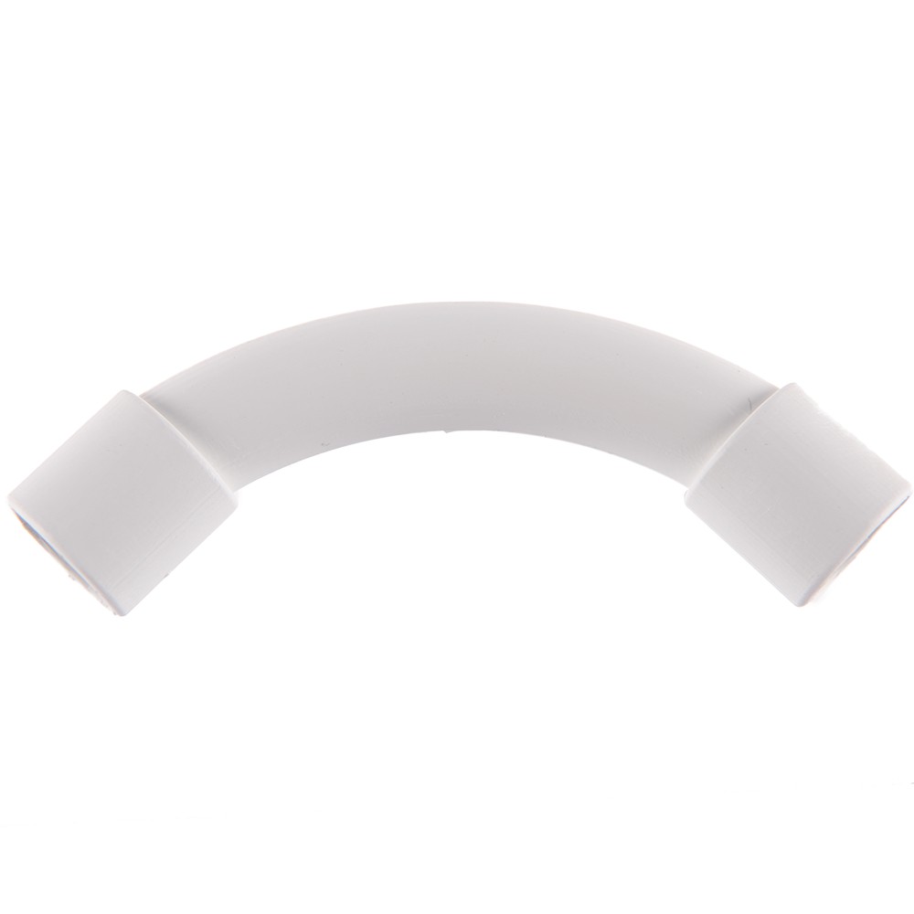 Cot teava PVC, D 18 mm, alb Cot teava PVC, D 18 mm, alb