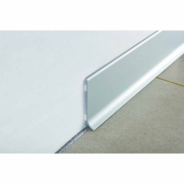 Plinta din aluminiu 60 mm, finisaj mat, bara 2,7 m