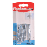 Diblu din metal cu surub Fischer HM, 5 x 52 mm, 5 x 60 mm, 4 buc, pentru gips-carton