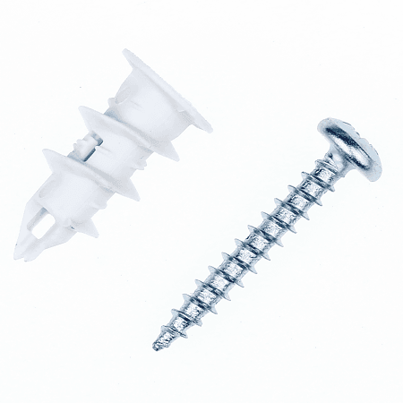 Diblu MFJ, nylon, L 25 mm, cu surub 4,5 x 30 mm, 4 buc, pentru gips-carton