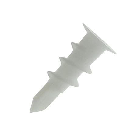 Diblu rapid autoperforant, pentru pereti din gips-carton, plastic, alb, 10 buc