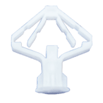 Diblu tip fluture pentru gips-carton, alb, 100 buc