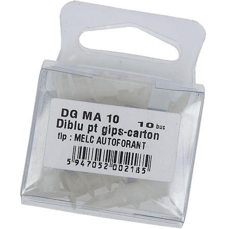 Diblu tip melc autoforant, pentru gips-carton, 7 x 30 mm, 10 buc