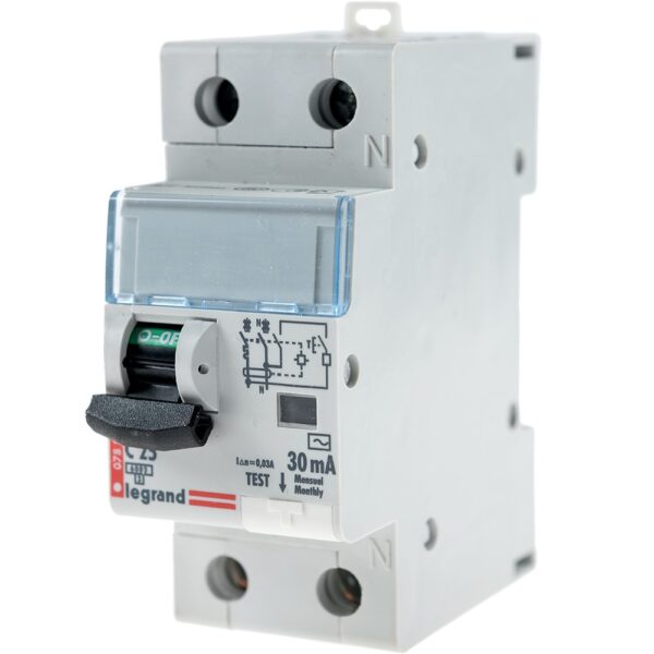 Disjunctor diferential DX3 6000 10kA Legrand 411004, P+N, 25A 30mA