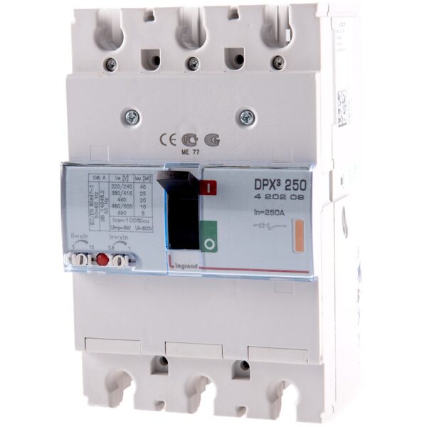 Disjunctor DPX3 25000 Legrand 420209, 3P, 250A