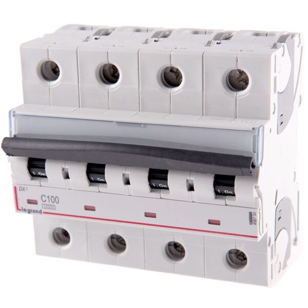 Disjunctor DX3 10000 Legrand 408704, 4P, 100A