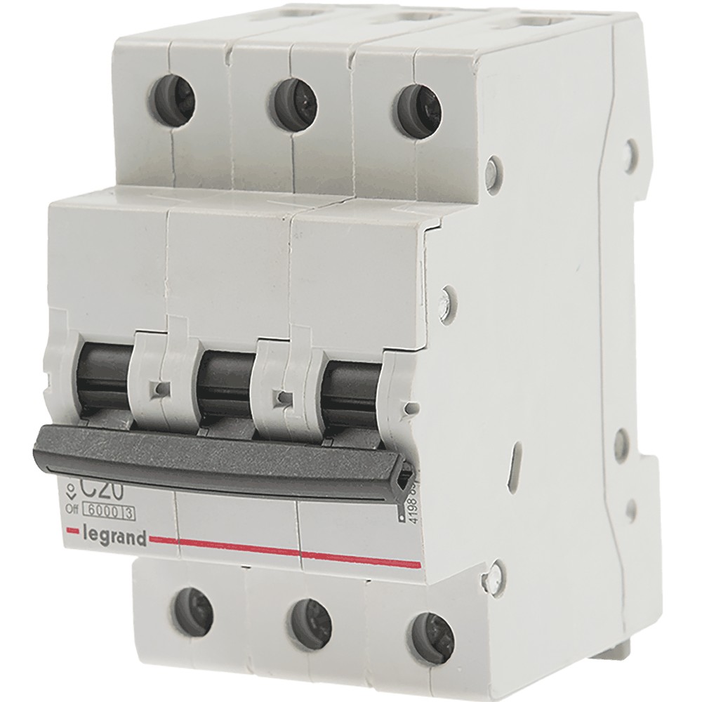 Disjunctor RX3 6000 Legrand 419885, 3P, 20A Disjunctor RX3 6000 Legrand 419885, 3P, 20A