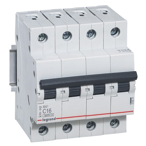 Disjunctor RX3 6000, Legrand 419914, 4P, 6A