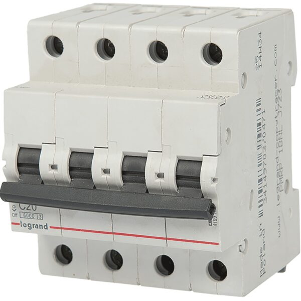 Disjunctor RX3 6000, Legrand 419918, 4P, 20A