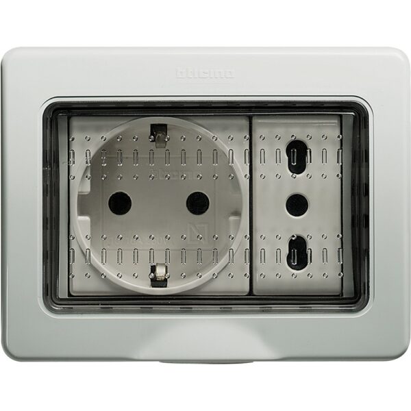 Doză cadru 3 module Matix Bticino 25503, montaj aparent, IP55