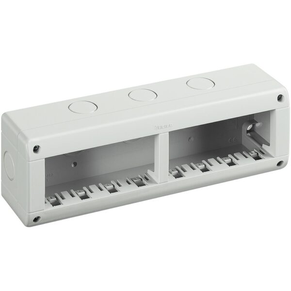Doză cadru 8 (4+4) module Matix Bticino 25408, montaj aparent, IP40