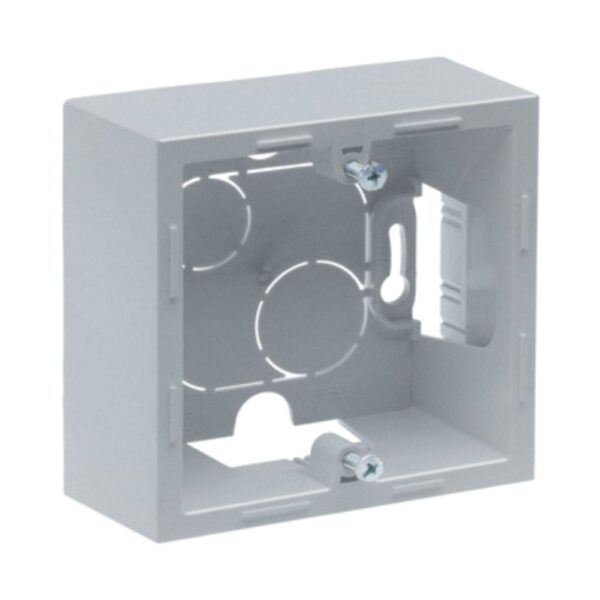 Doză montaj aparent Legrand New Suno, 1 post, aluminiu