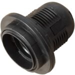 Dulie 2 flanse, E27, max, 60 W, neagra