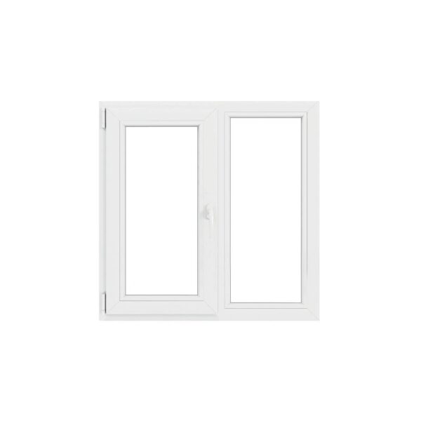Fereastra PVC, 4 camere, deschidere simpla, dreapta, alb, 100 x 120 cm