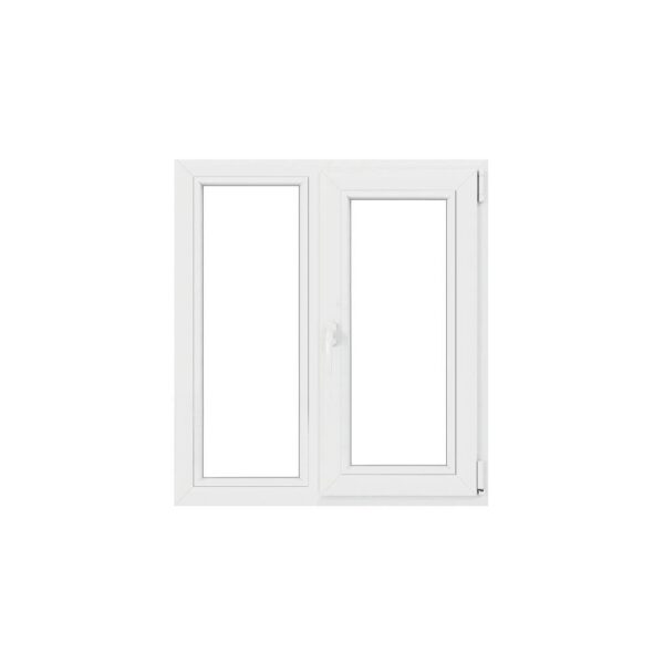 Fereastra PVC, 5 camere, deschidere oscilobatant, dreapta, alb, 140 x 120 cm