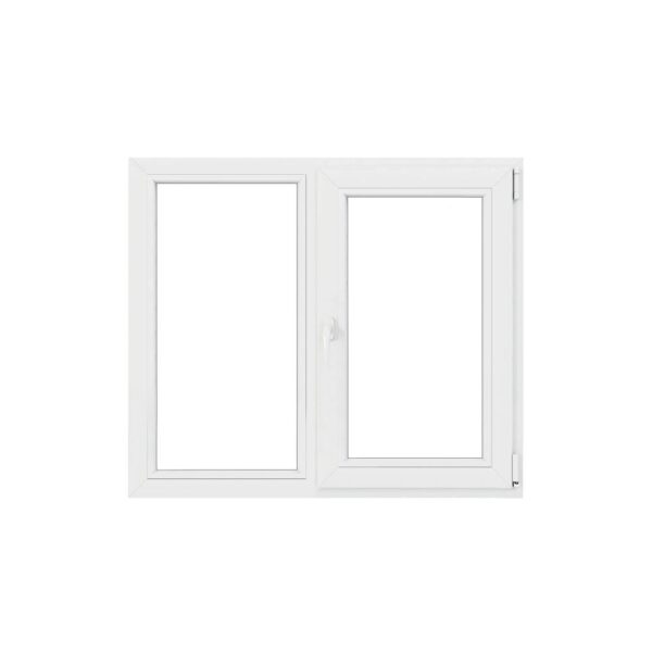 Fereastra PVC, 5 camere, deschidere oscilobatant, dreapta, alb, 150 x 120 cm