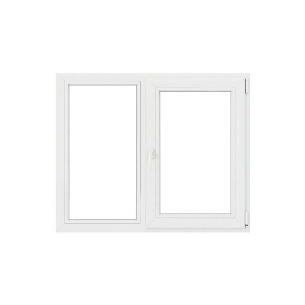 Fereastra PVC, 5 camere, deschidere oscilobatant, dreapta, alb, 160 x 120 cm