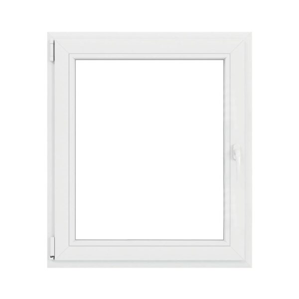 Fereastra PVC, 5 camere, deschidere oscilobatant, stanga, alb, 100 x 120 cm