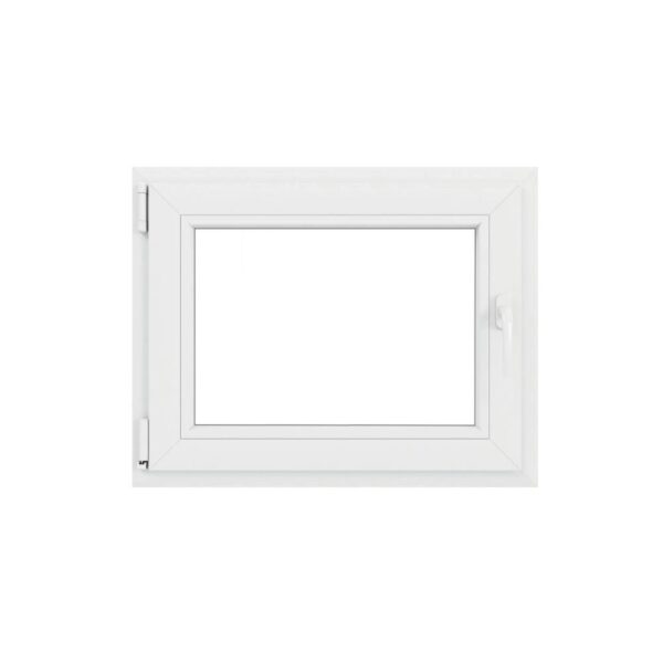 Fereastra PVC, 5 camere, deschidere oscilobatant, stanga, alb, 120 x 60 cm