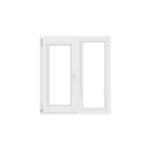 Fereastra PVC, 5 camere, deschidere oscilobatant, stanga, alb, 140 x 120 cm