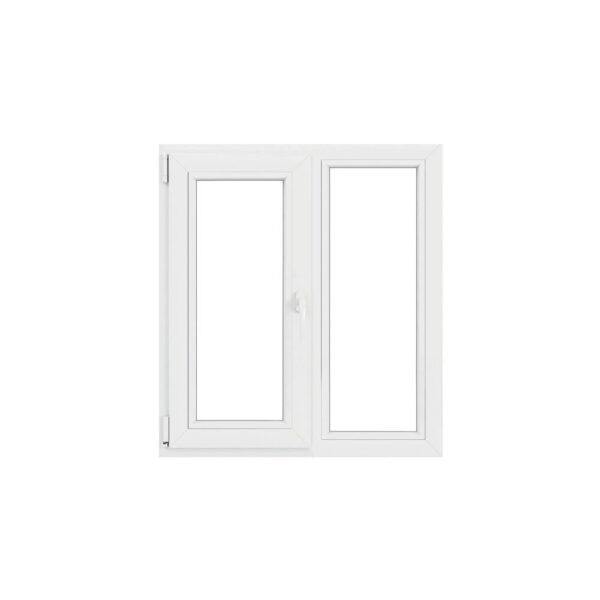 Fereastra PVC, 5 camere, deschidere oscilobatant, stanga, alb, 140 x 120 cm