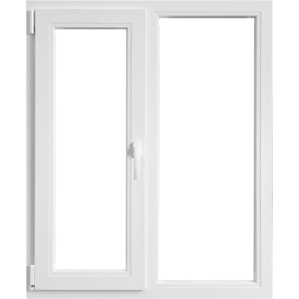 Fereastra PVC, 5 camere, deschidere stanga oscilobatant, alb, 100 x 100 cm