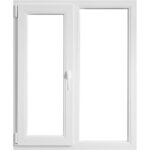 Fereastra PVC, 5 camere, deschidere stanga oscilobatant, alb, 116 x 136 cm