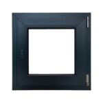 Fereastra PVC Aluplast, 5 camere, gri antracit, 56 x 56 cm, deschidere oscilobatanta / dreapta