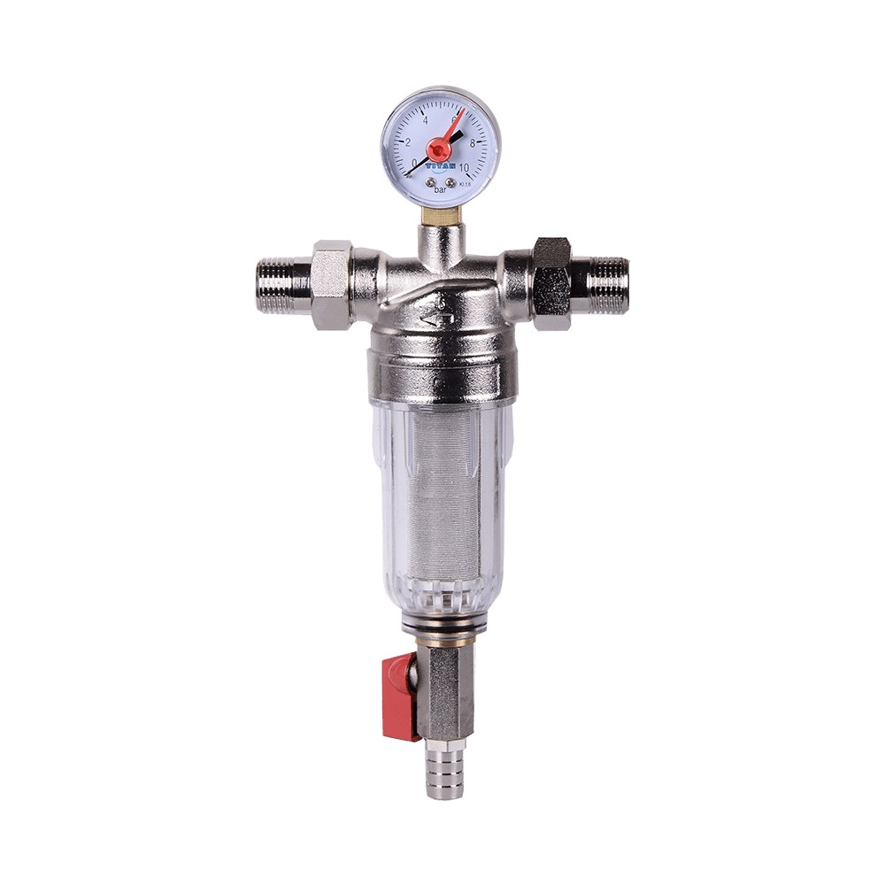 filtru-de-apa-ecoflow-plus-cu-sita-inox-100-microni-si-manom Filtru de apă Ecoflow Plus cu sită inox 100 microni și manometru, racord 1/2"