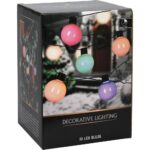 Ghirlanda luminoasa exterior, 10 LED-uri multicolore, 5 m
