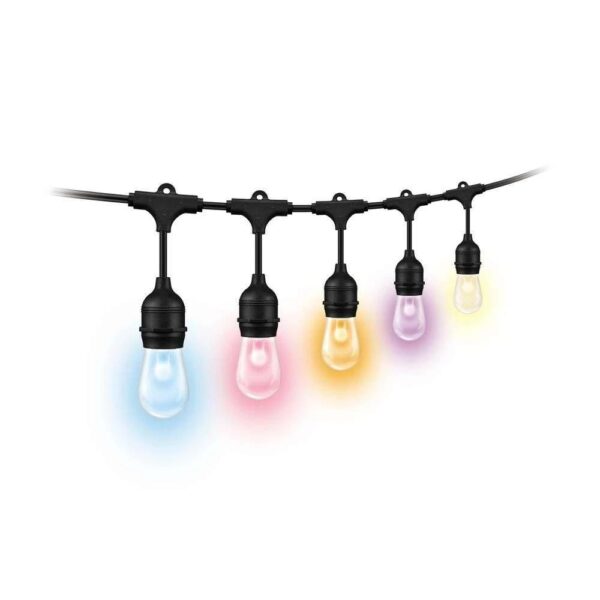 Ghirlanda luminoasa exterior LED WiZ String Lights, 12 becuri, IP65, 12 W, 14.8 m