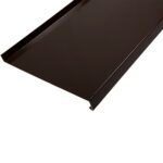 Glaf din aluminiu ECO, RAL 8014, maro, 300 x 15 cm