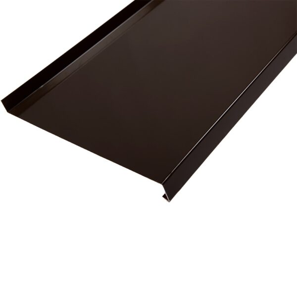 Glaf din aluminiu ECO, RAL 8014, maro, 300 x 15 cm