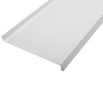 Glaf din aluminiu ECO, RAL 9016, alb, 300 x 25 cm
